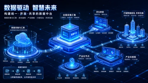 蓝图规划 PPT 模板预览图